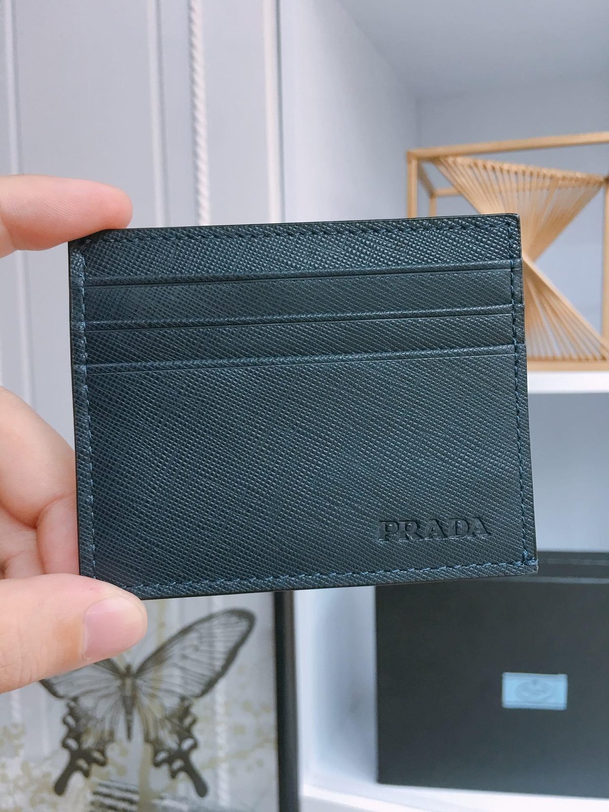 Prada Saffiano Leather Card Holder