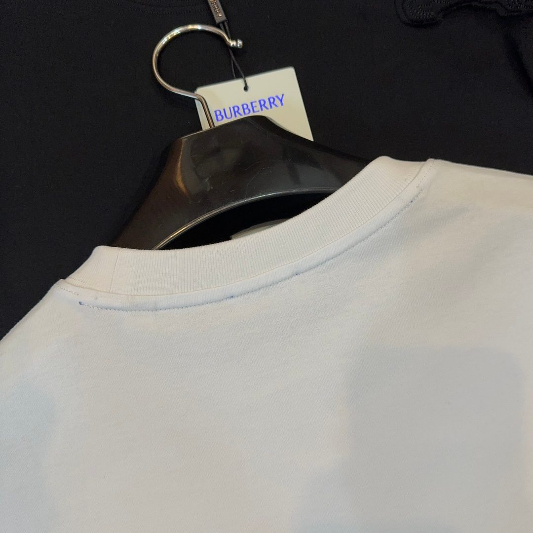 Burberry Logo Embroidered Crewneck T-Shirt
