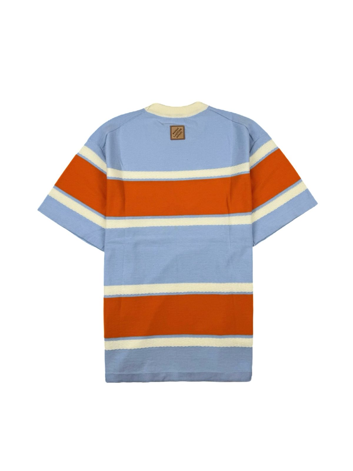 Striped Colorblock Crewneck T-Shirt