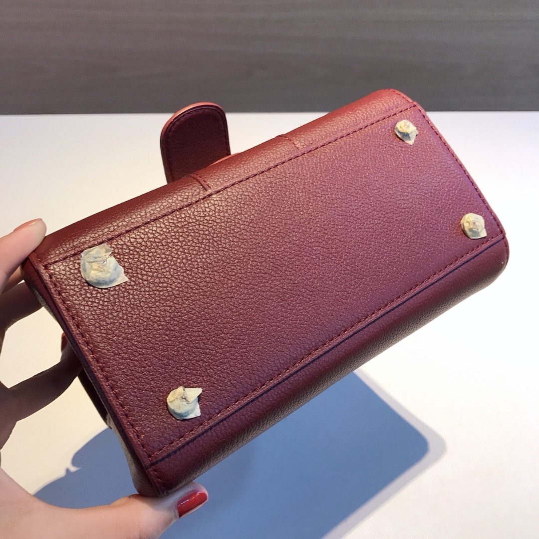 Longchamp Pliage Leather Wallet with Studs