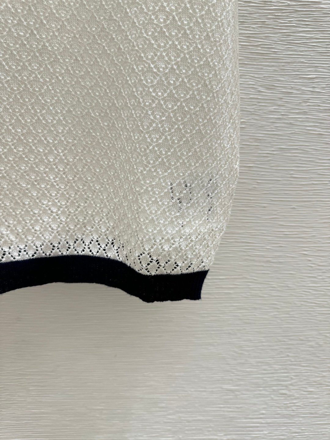 Luxury Men's White Lace Knit Sweater