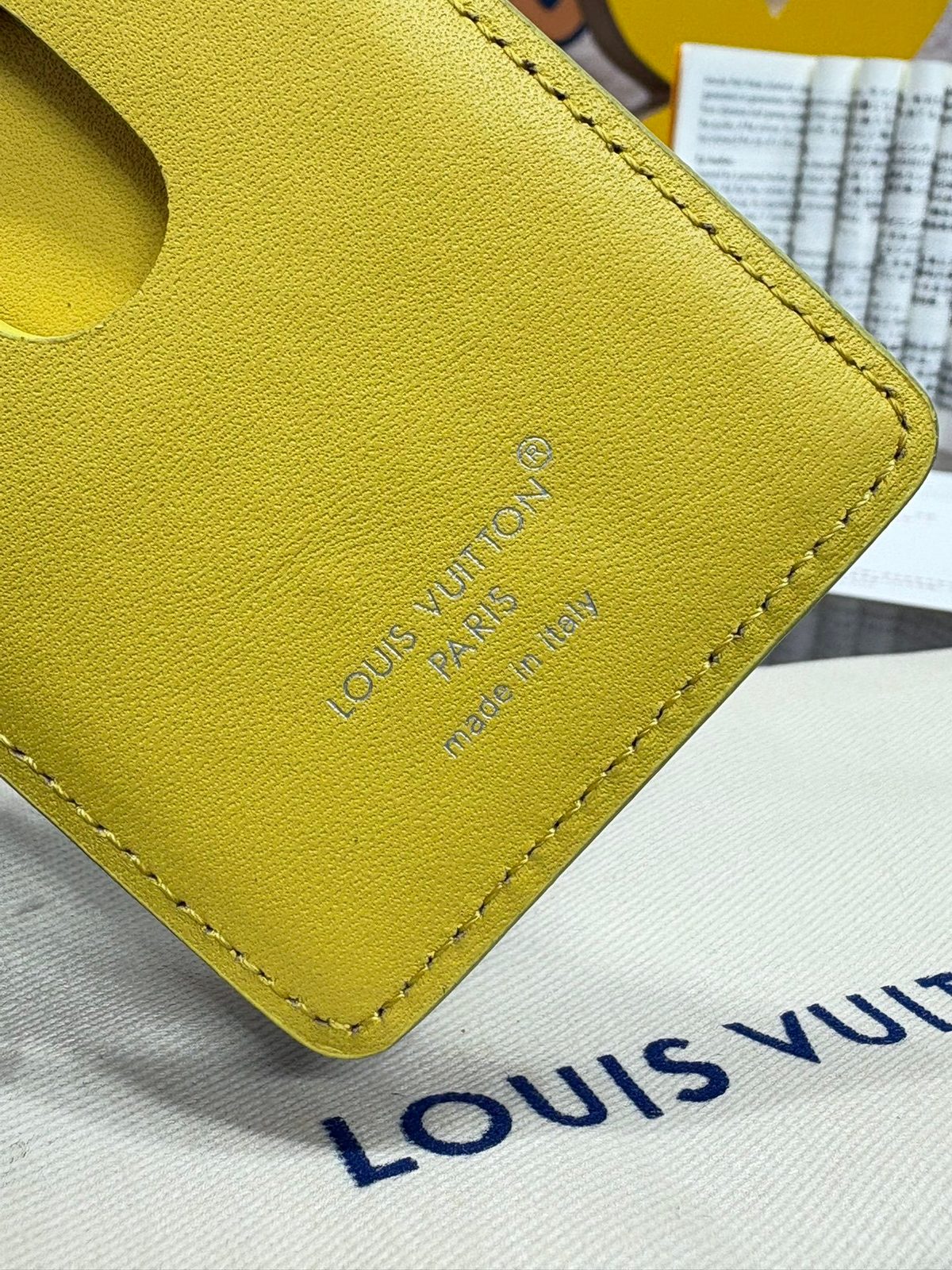 Louis Vuitton Monogram Phone Pouch Yellow