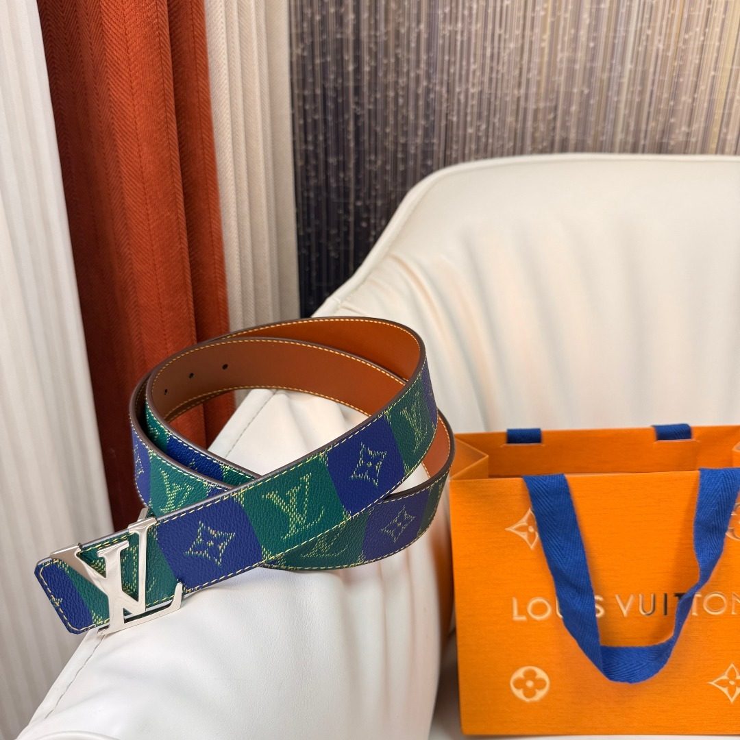 Louis Vuitton Damier Graphite Leather Belt