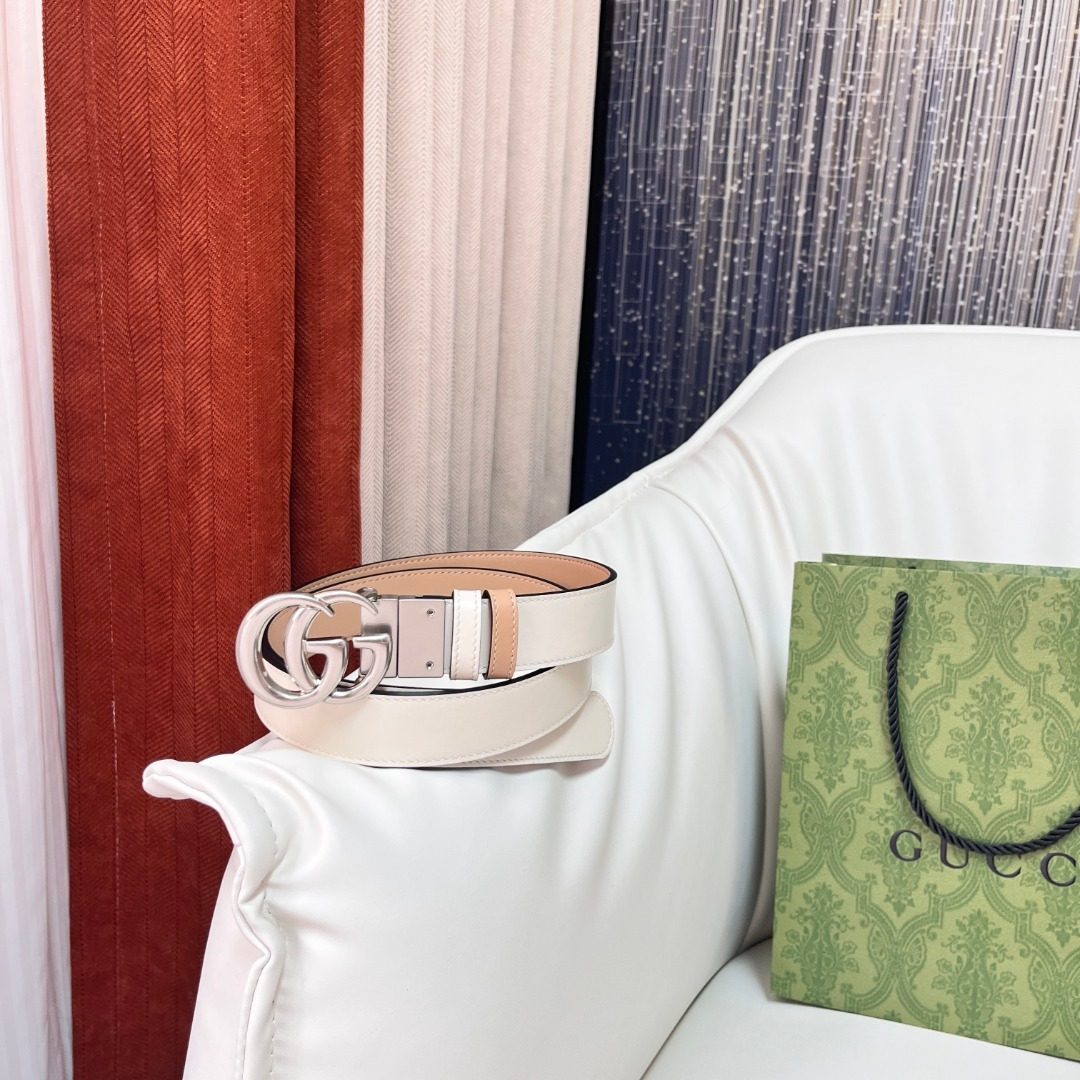 Gucci GG Marmont Leather Belt