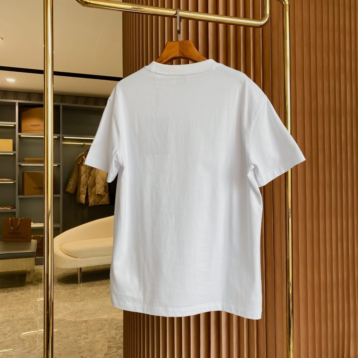 Burberry Check Pocket White T-Shirt