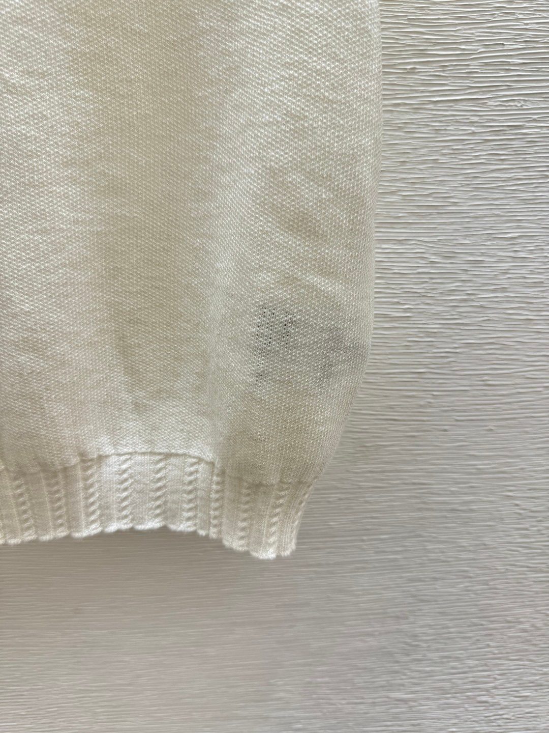 Miu Miu Collared Short Sleeve Knit Sweater