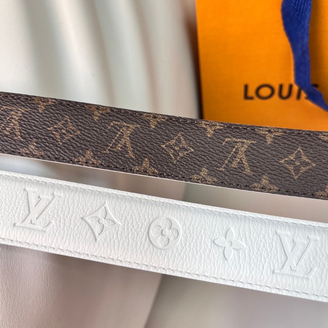 Louis Vuitton Monogram Reversible Leather Belt