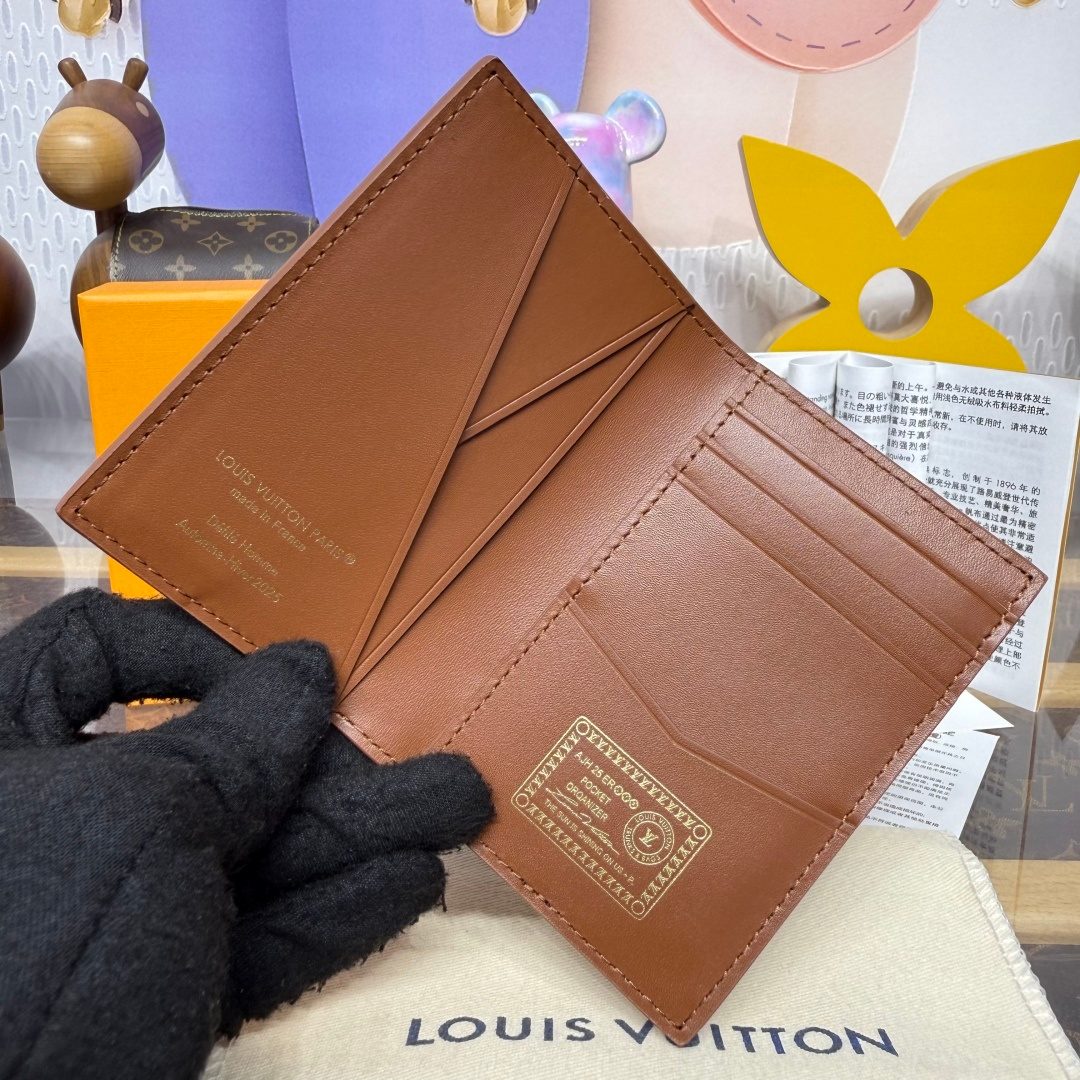 Louis Vuitton Leather Card Holder Wallet