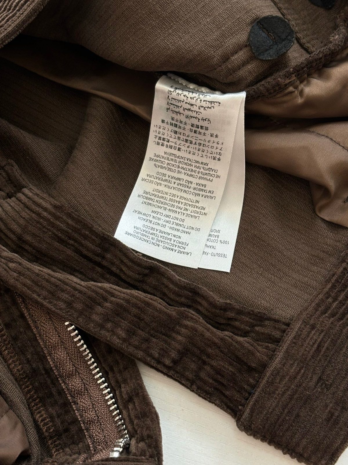 Brown Corduroy Wide-Leg Trousers