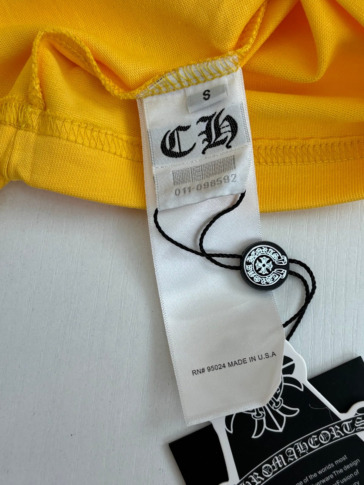 Chrome Hearts Yellow Graphic T-Shirt