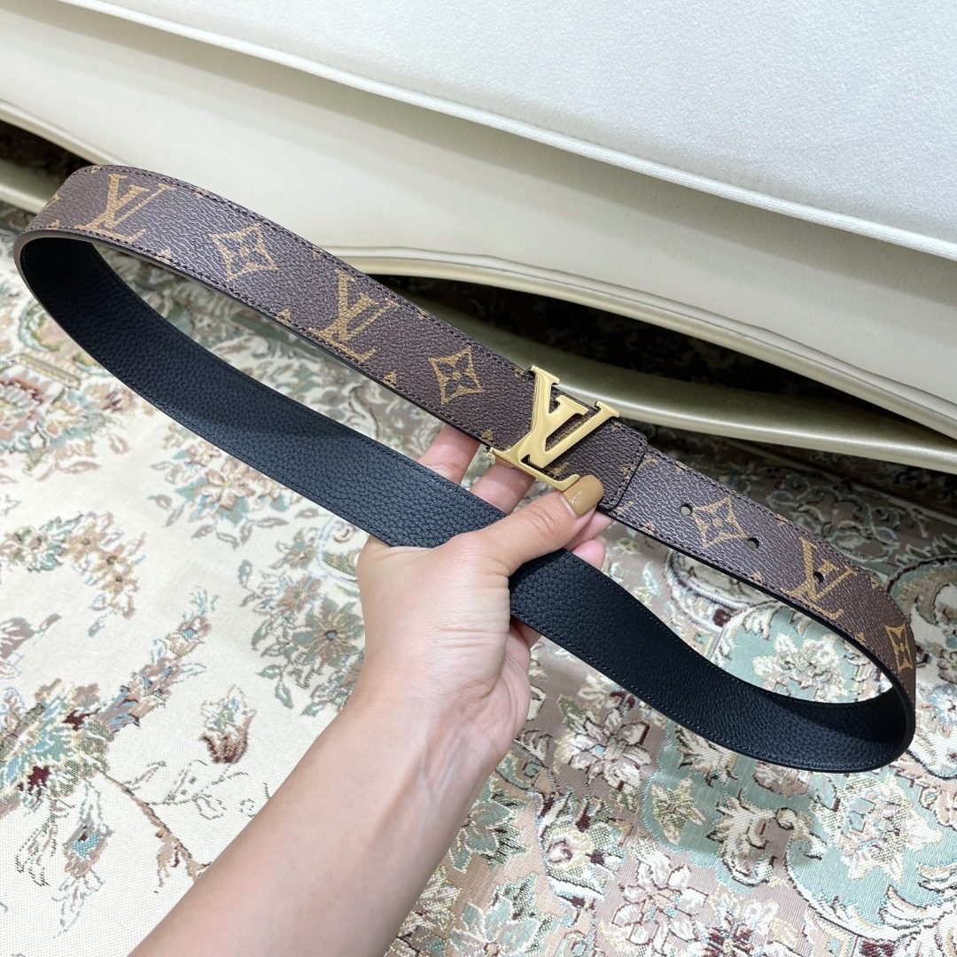 Louis Vuitton Monogram Canvas Leather Belt