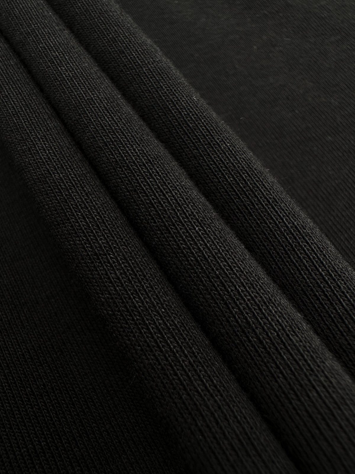 Premium Black Wool Blend Textured Sweater