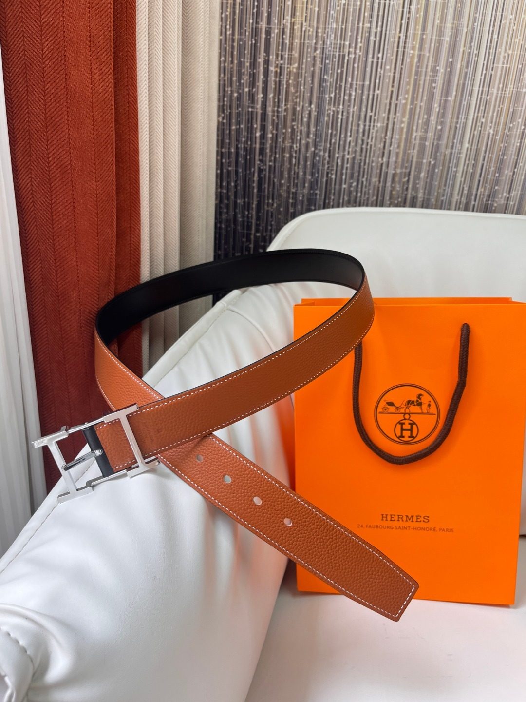 Hermès Reversible Leather Belt