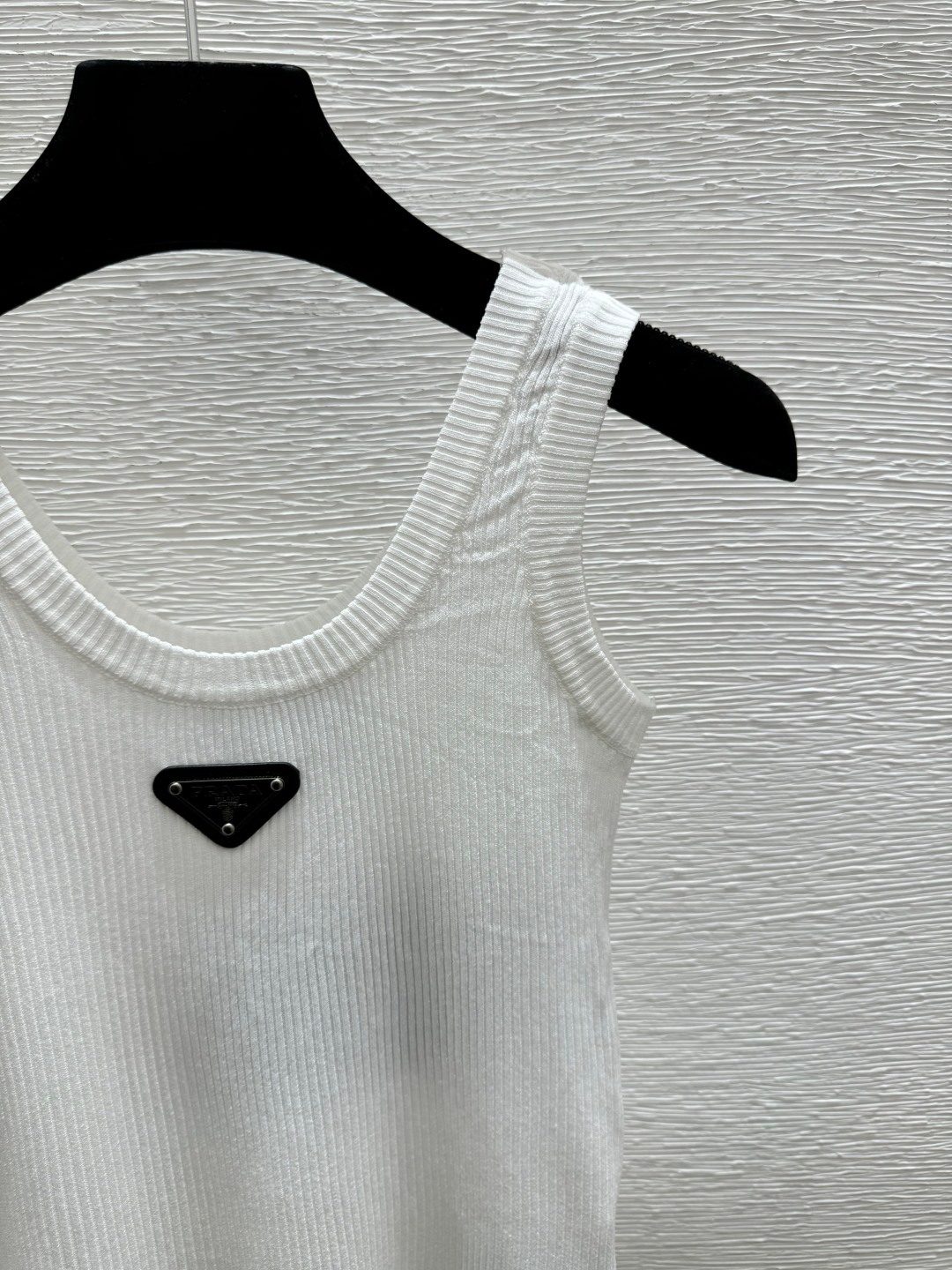 Prada Ribbed Knit Tank Top