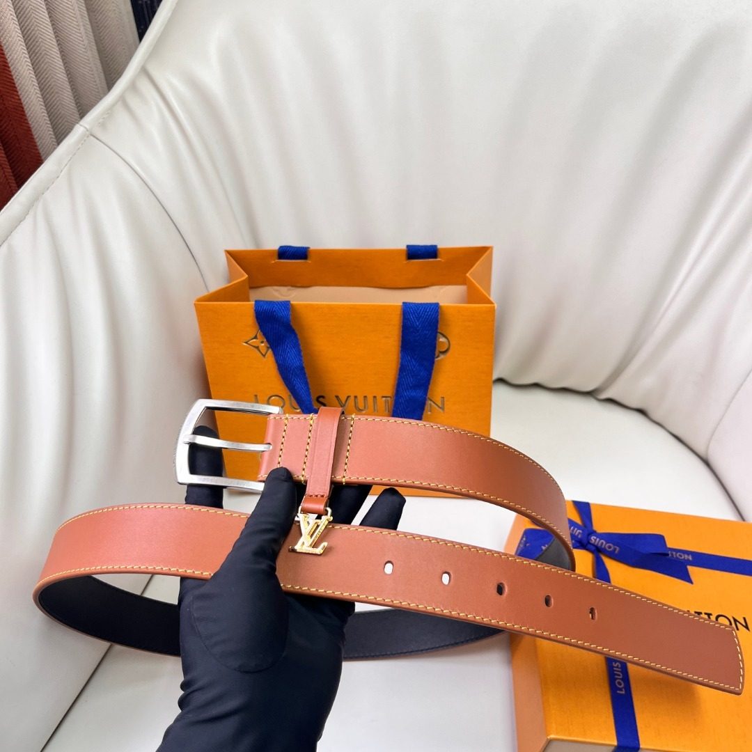 Louis Vuitton Leather Reversible Belt