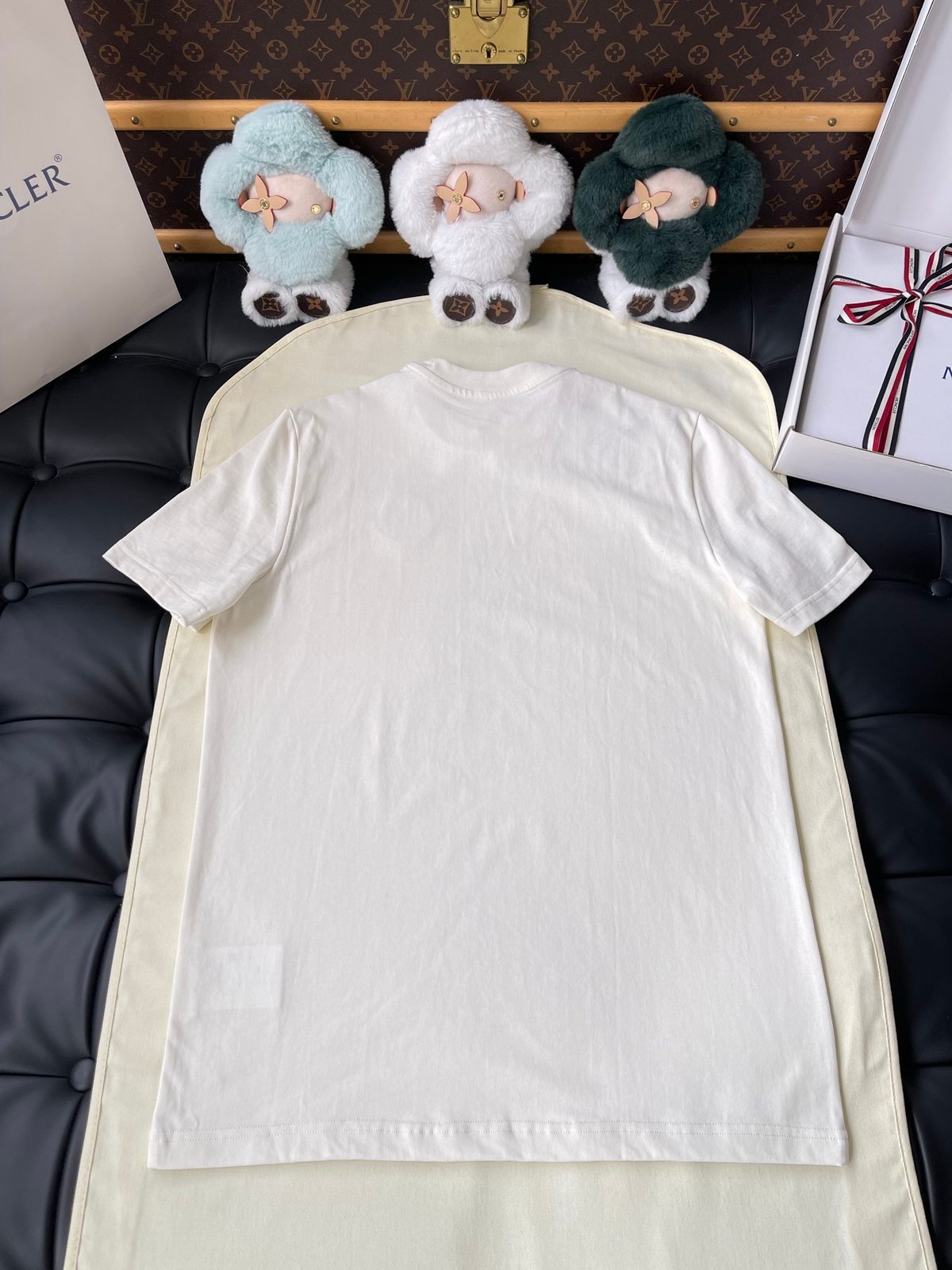 Moncler White Crewneck T-Shirt