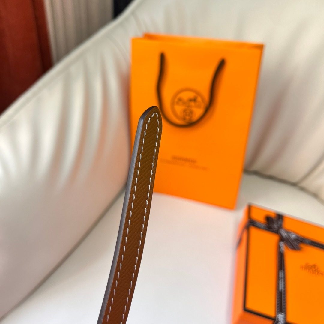Hermès Leather Belt with Horse Buckle