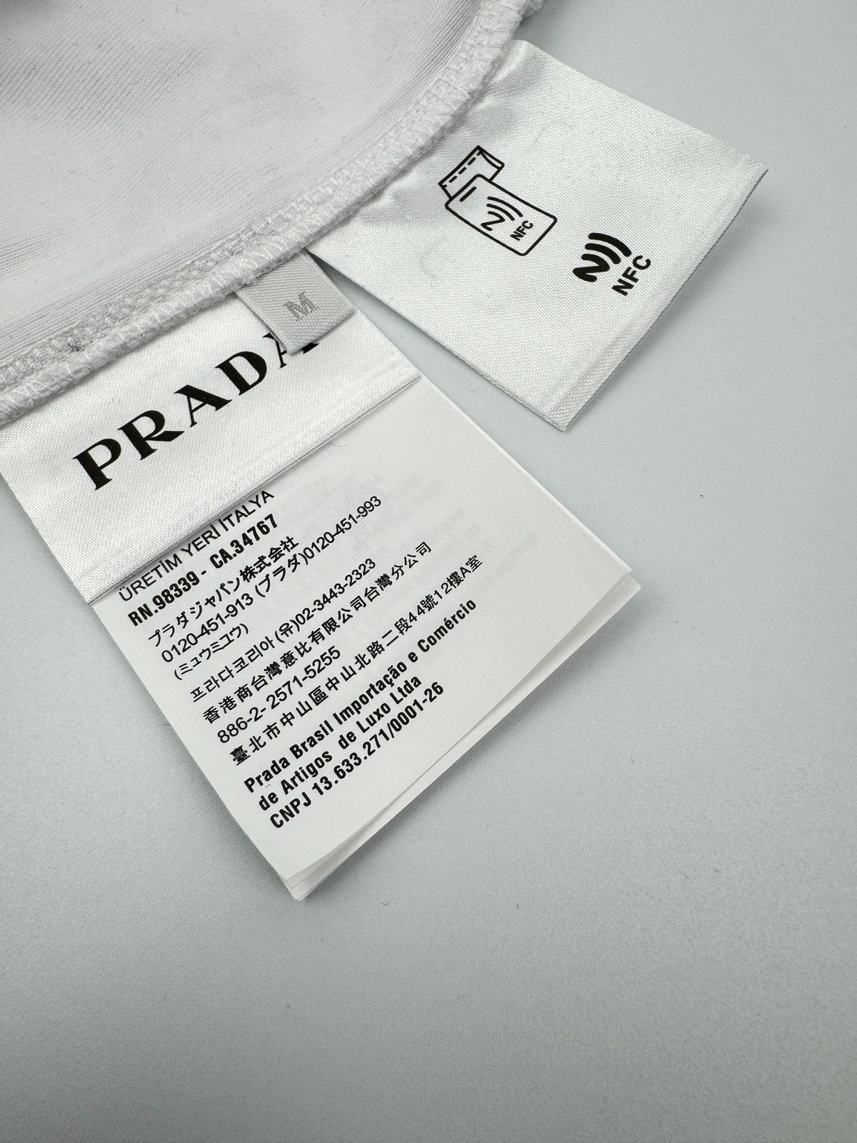 Prada Triangle Logo Short Sleeve T-Shirt