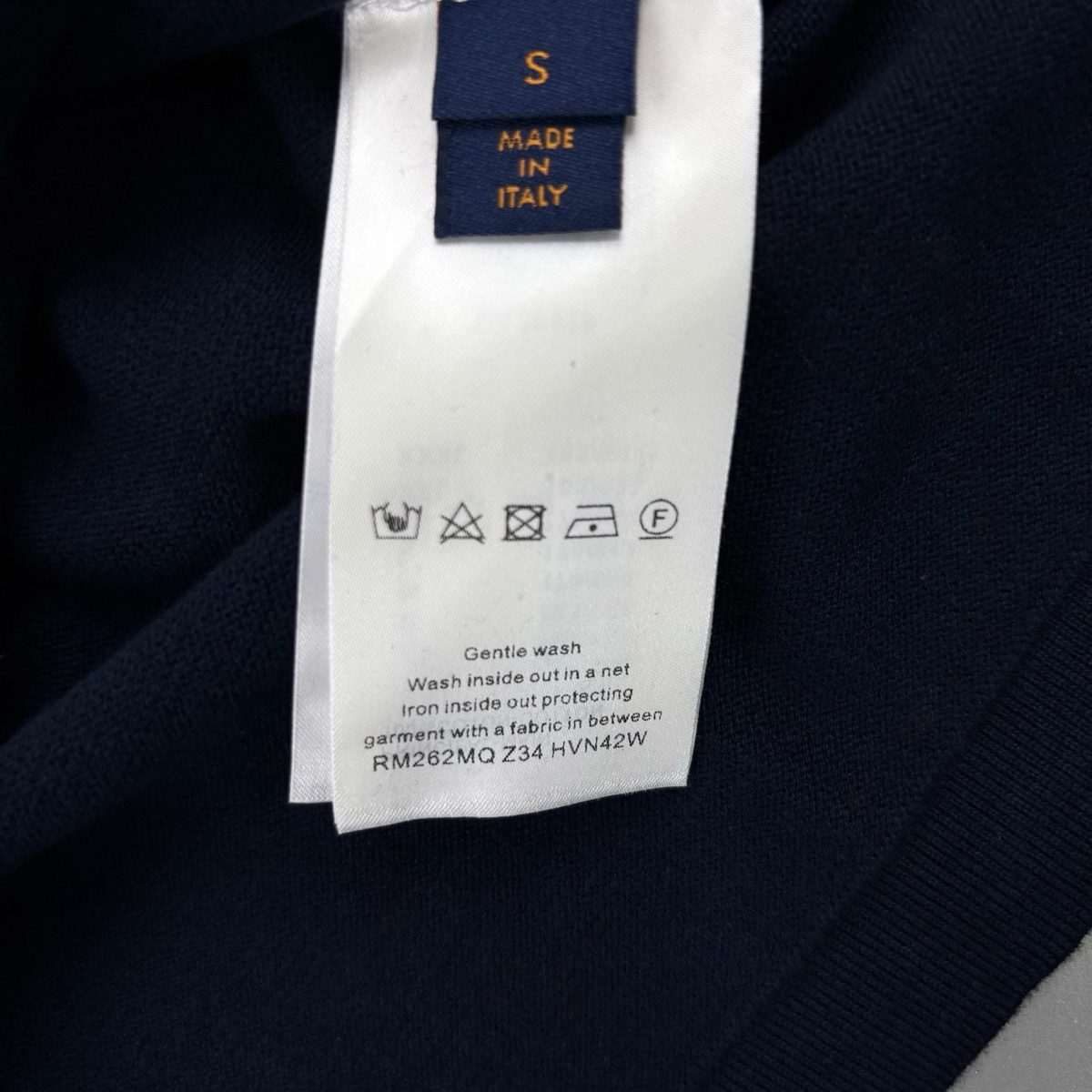 Louis Vuitton LV Embroidered Navy T-Shirt
