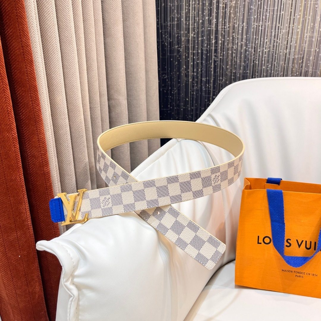 Louis Vuitton Damier Azur Canvas Belt