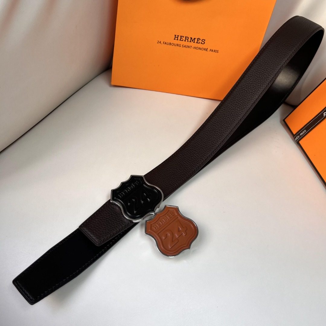 Hermès Route 24 Leather Belt