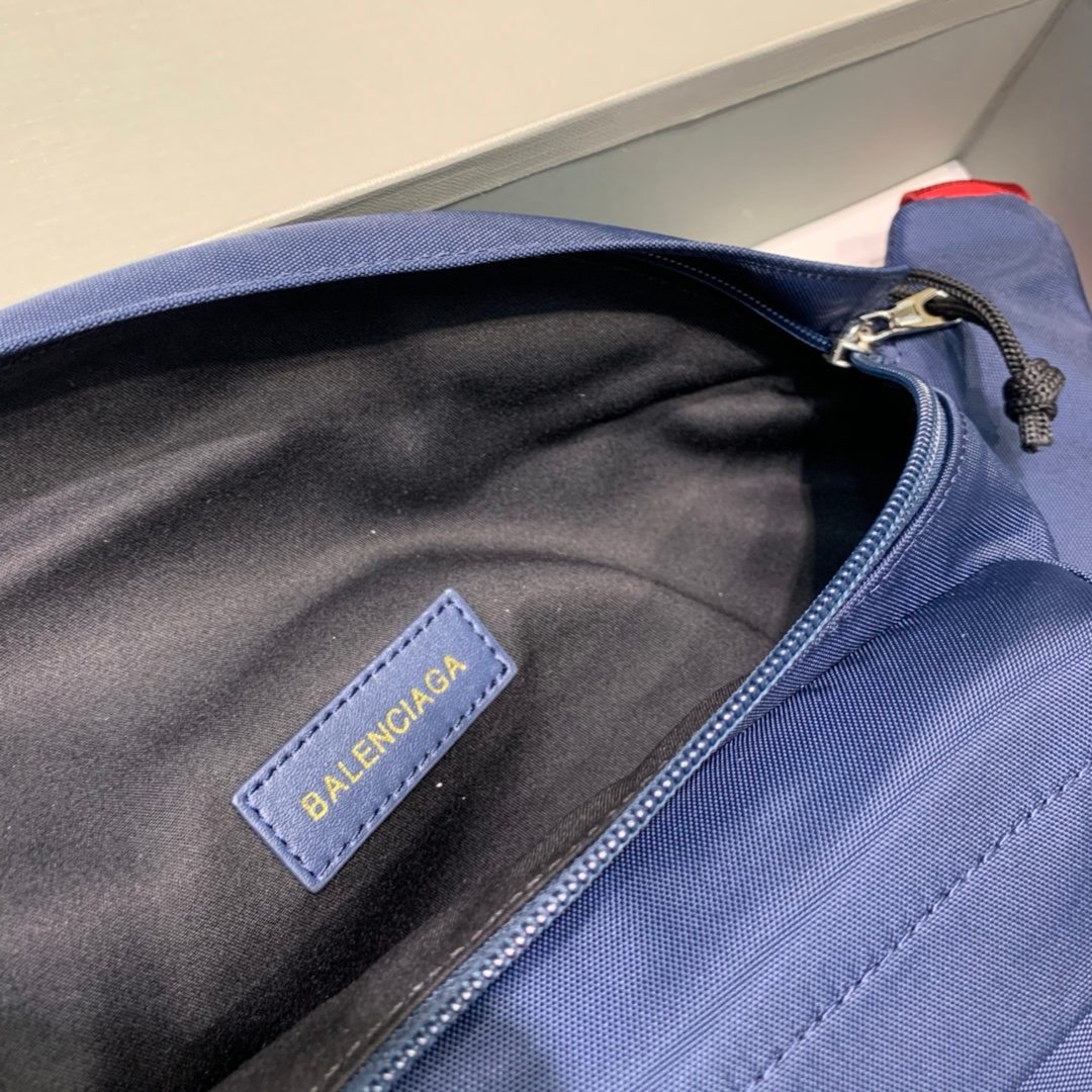 Balenciaga Navy Canvas Crossbody Bag