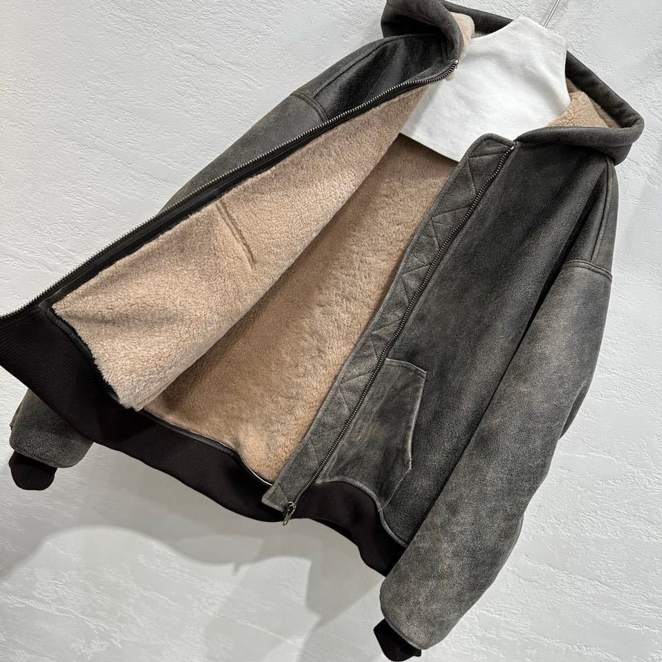Tissu Tessuto Fleece Zip Jacket