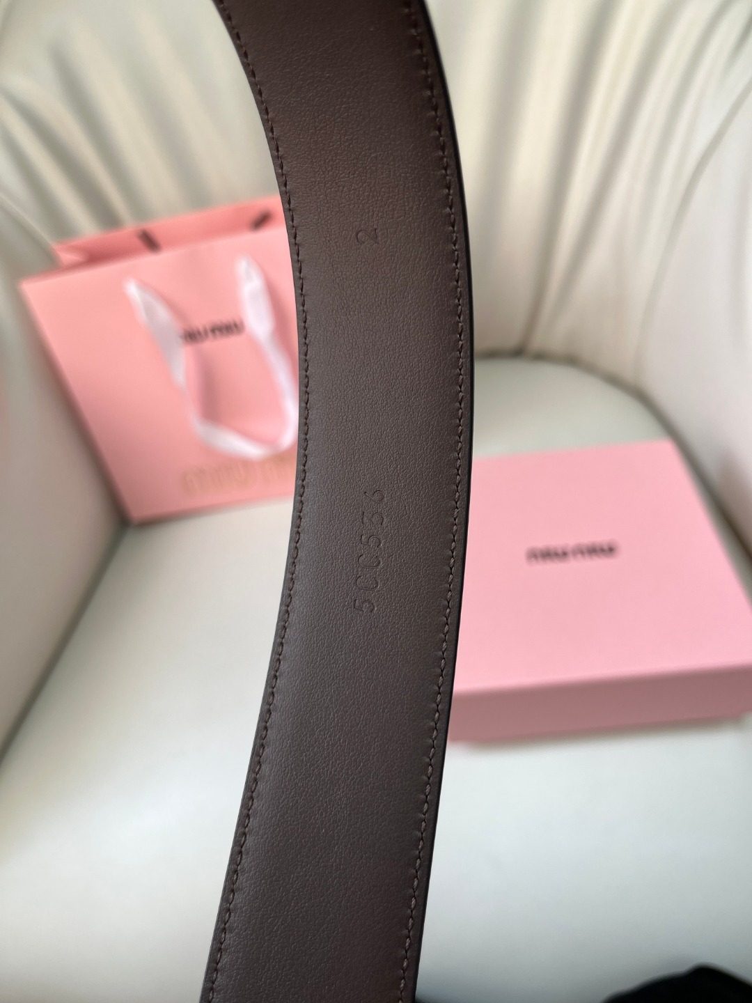 Miu Miu Leather Belt