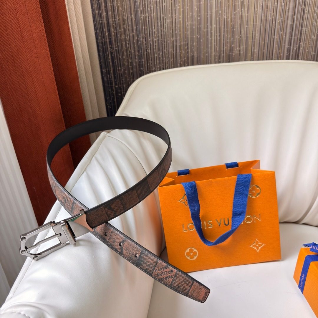 Louis Vuitton Damier Canvas Reversible Belt