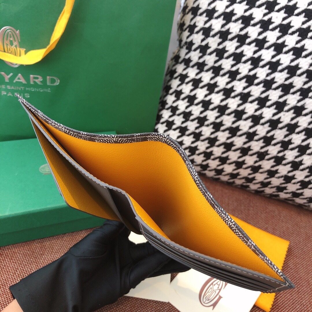 Goyard Bifold Wallet Grey Leather