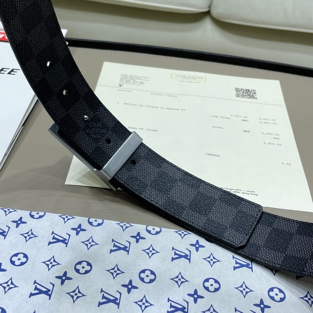 Louis Vuitton Damier Canvas Reversible Belt