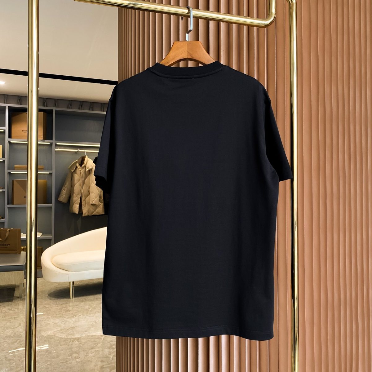Burberry Check Pocket Black T-Shirt