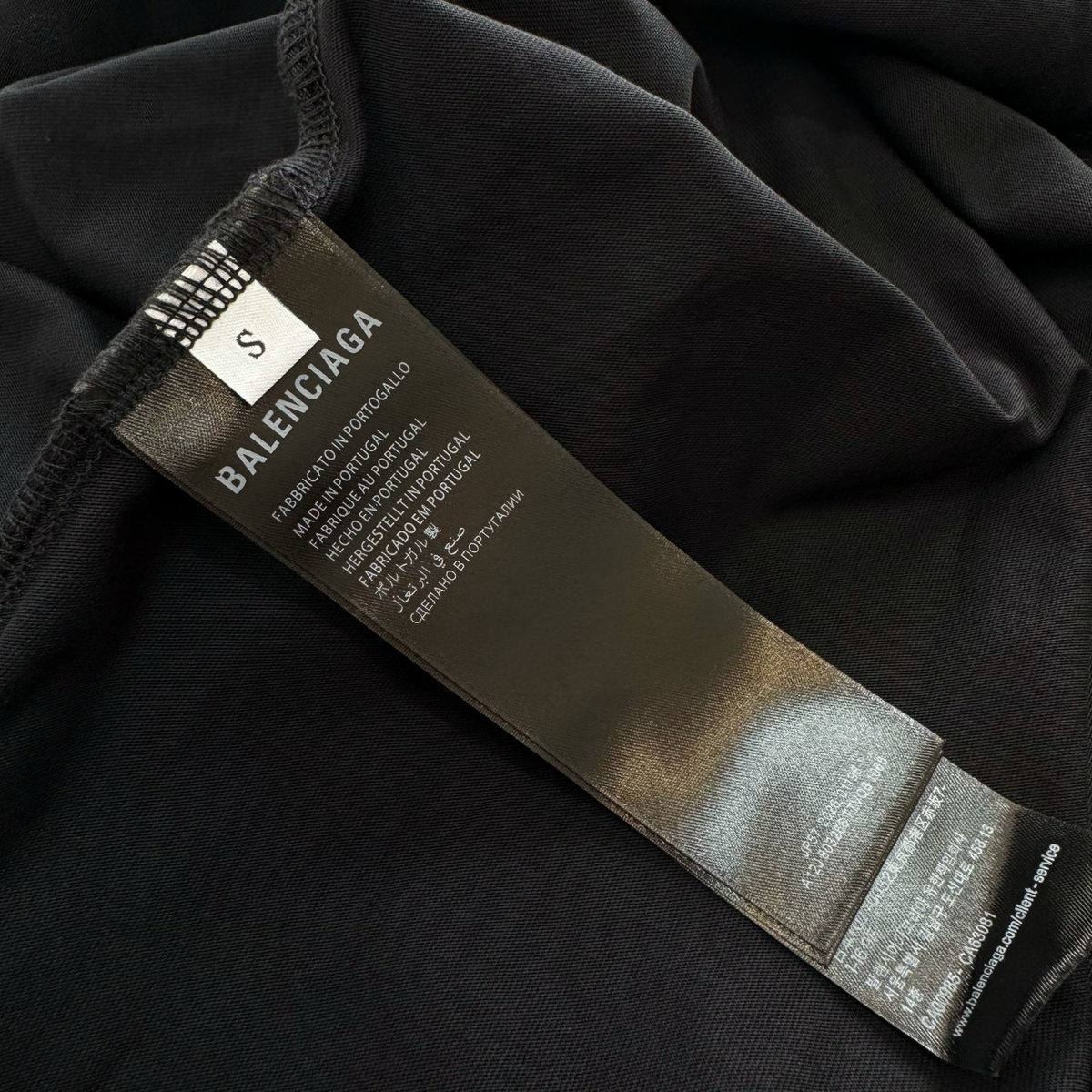 Balenciaga Graphic Print Black T-Shirt