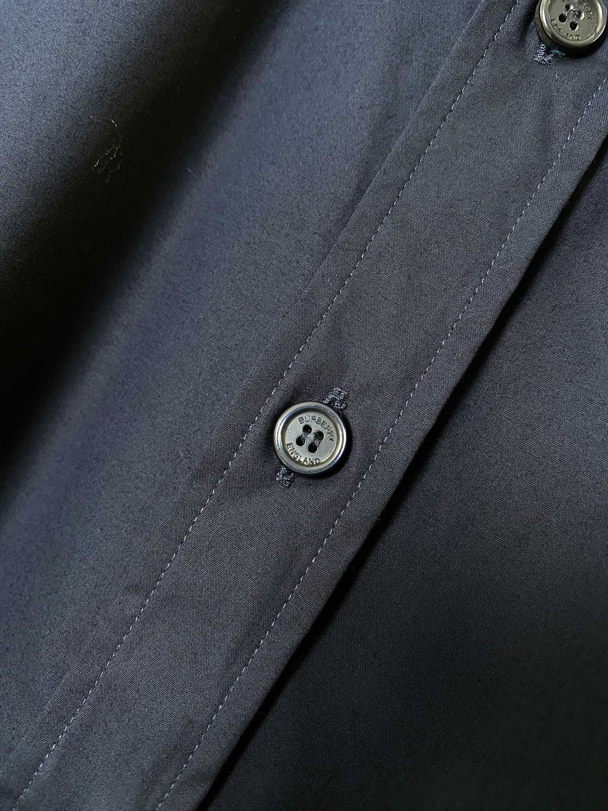 Burberry Navy Cotton Casual Shirt