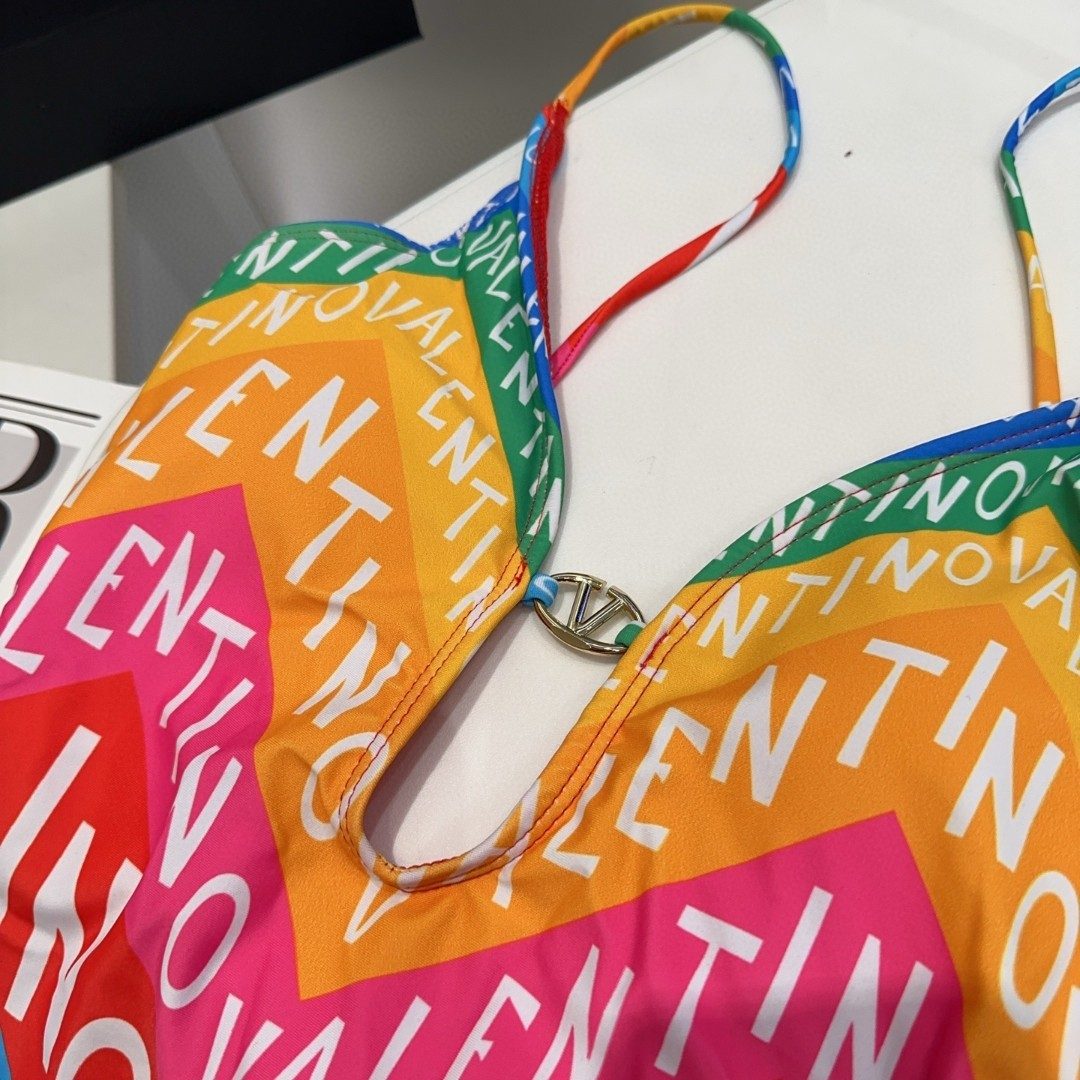 Valentino Multicolor Logo Swim Briefs