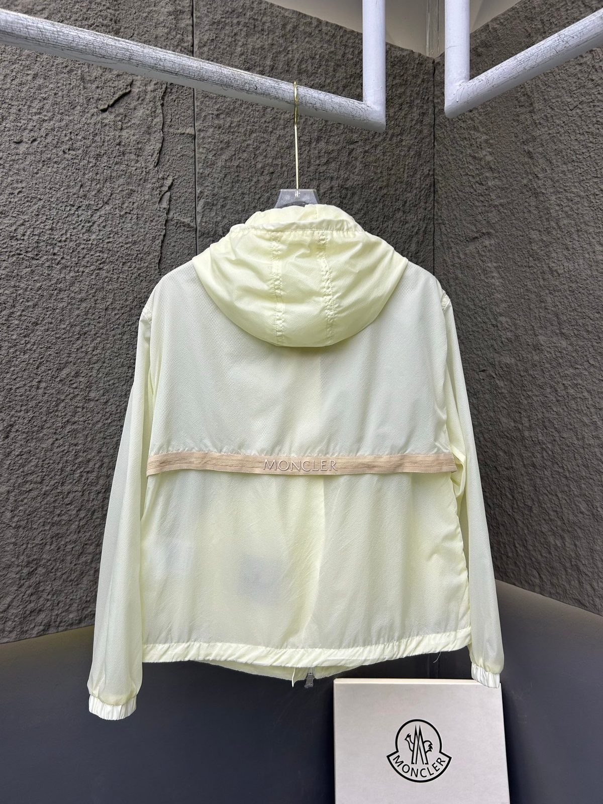 Moncler Lightweight Hooded Windbreaker Jacket