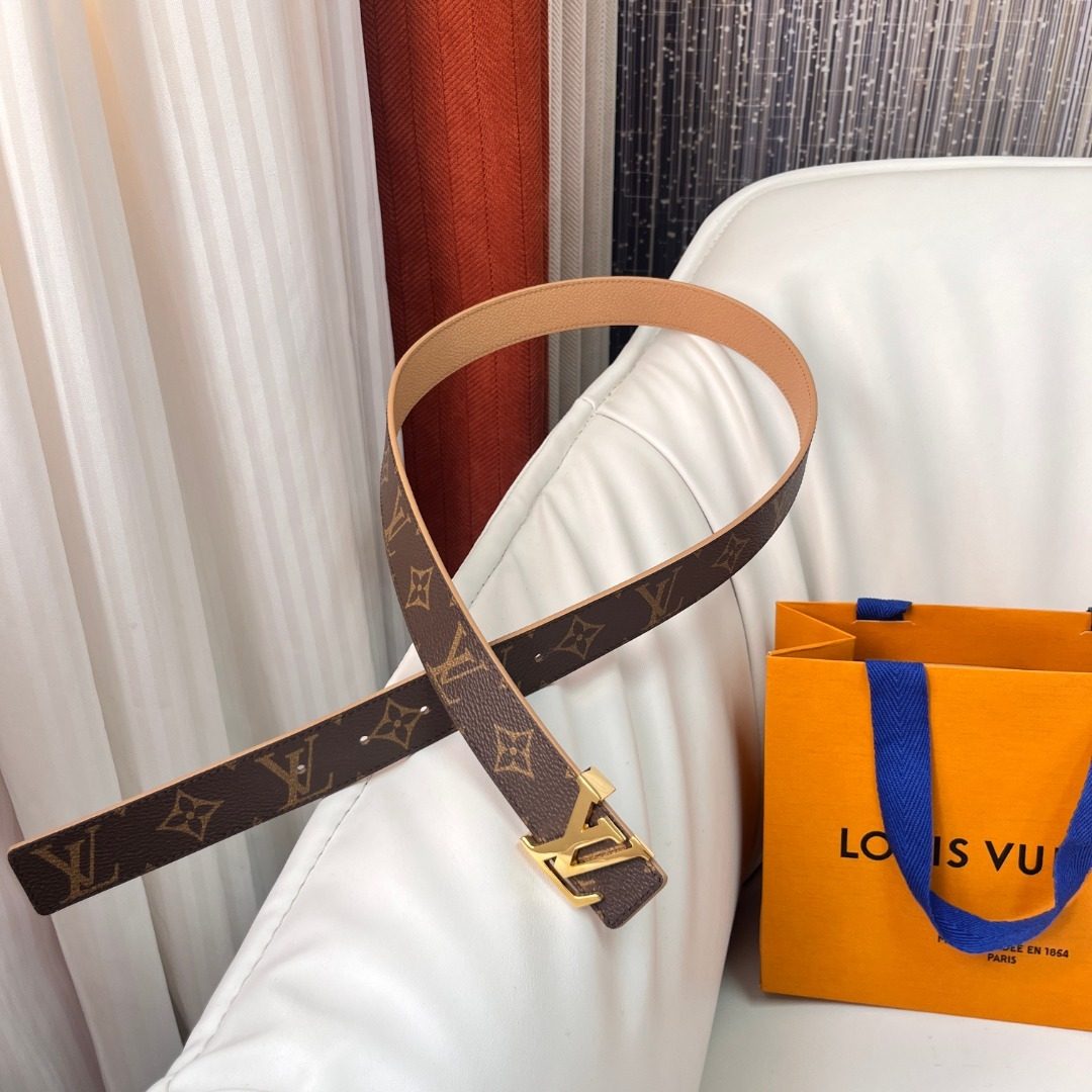 Louis Vuitton Monogram Canvas Leather Belt
