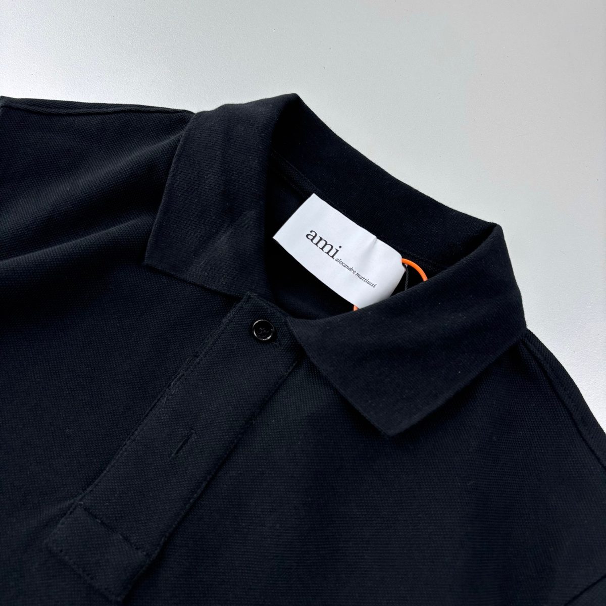 Ami Alexandre Mattiussi Heart Embroidered Polo Shirt