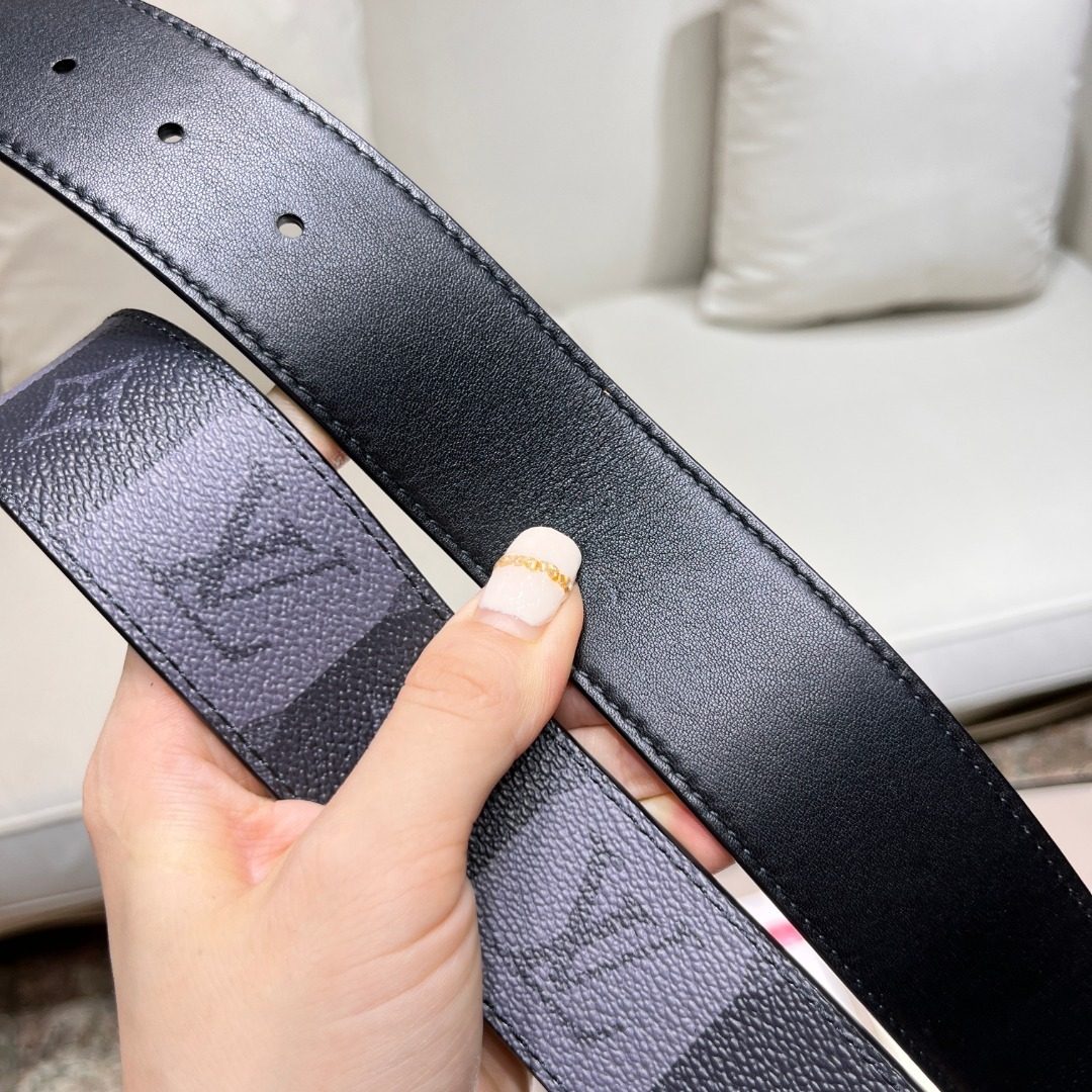 Louis Vuitton Damier Graphite Leather Belt