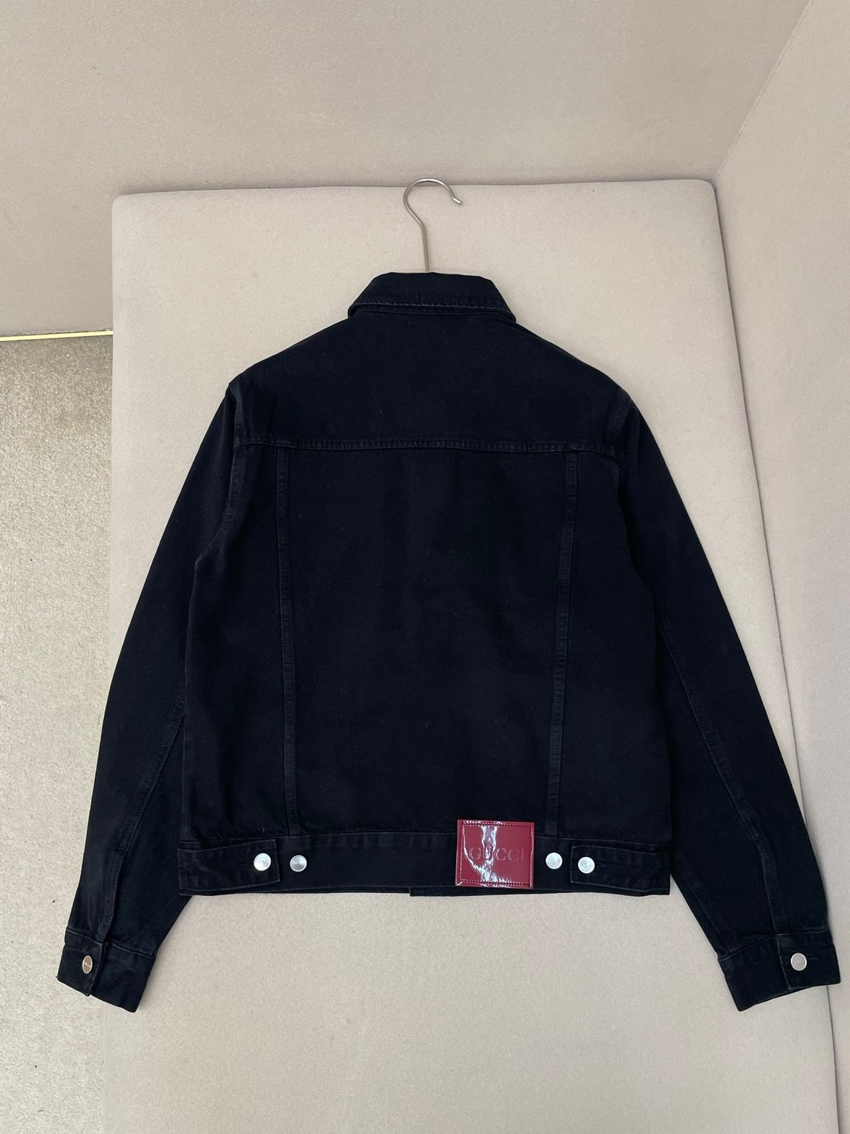 Gucci Black Denim Cropped Jacket