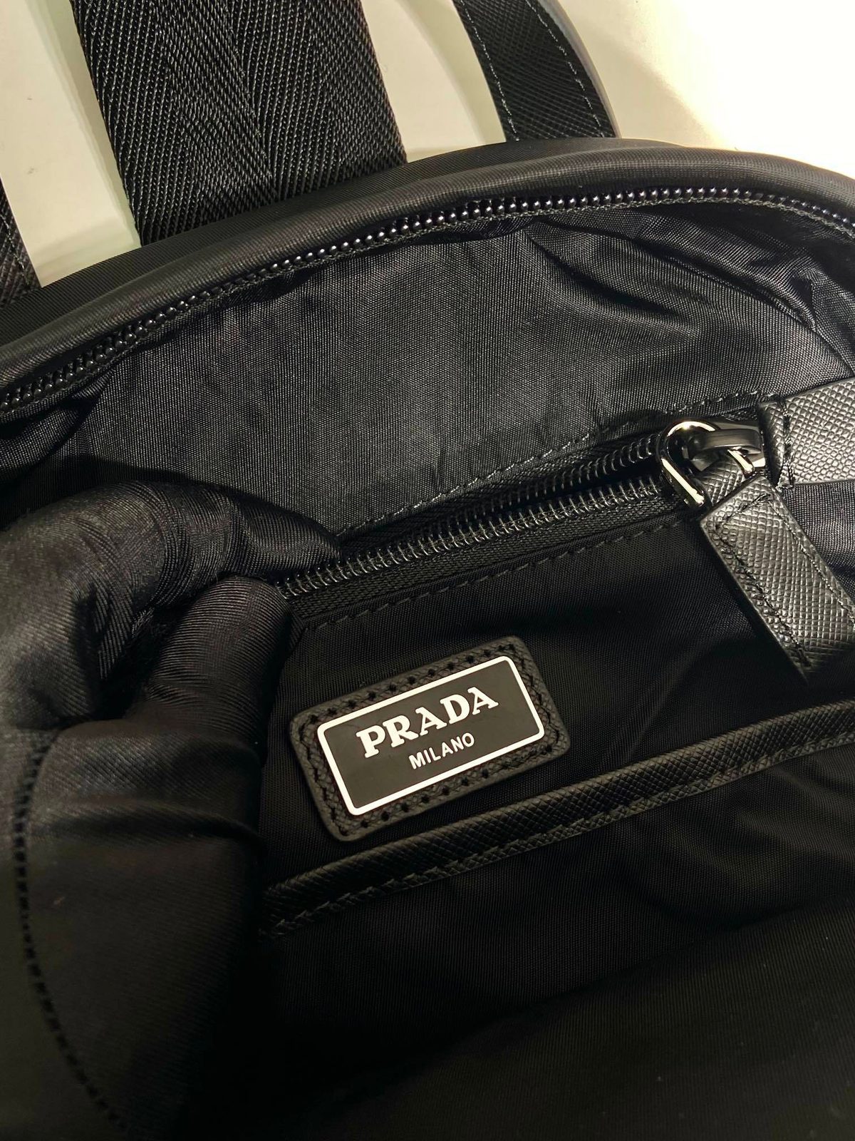 Prada Milano Nylon Backpack Black