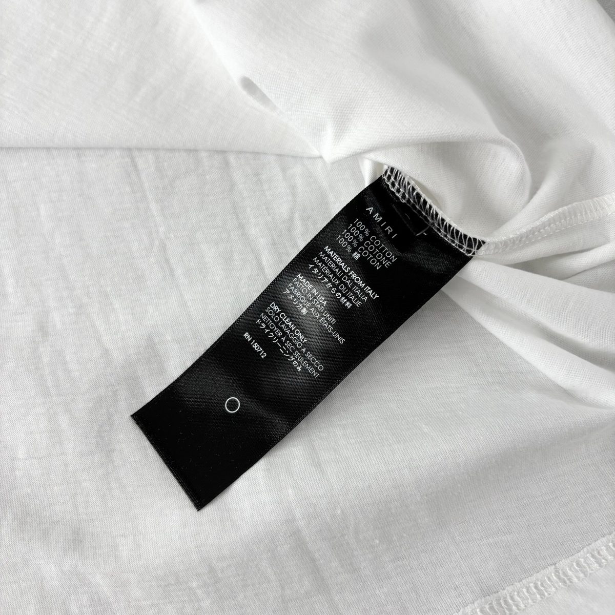 Amiri 100% Cotton White T-Shirt
