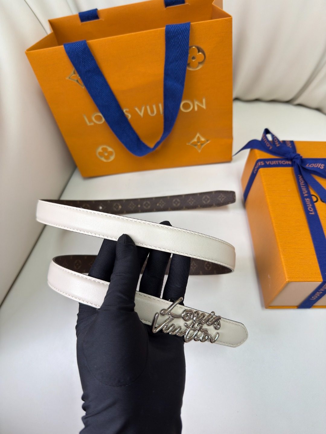 Louis Vuitton Monogram Reversible Leather Belt