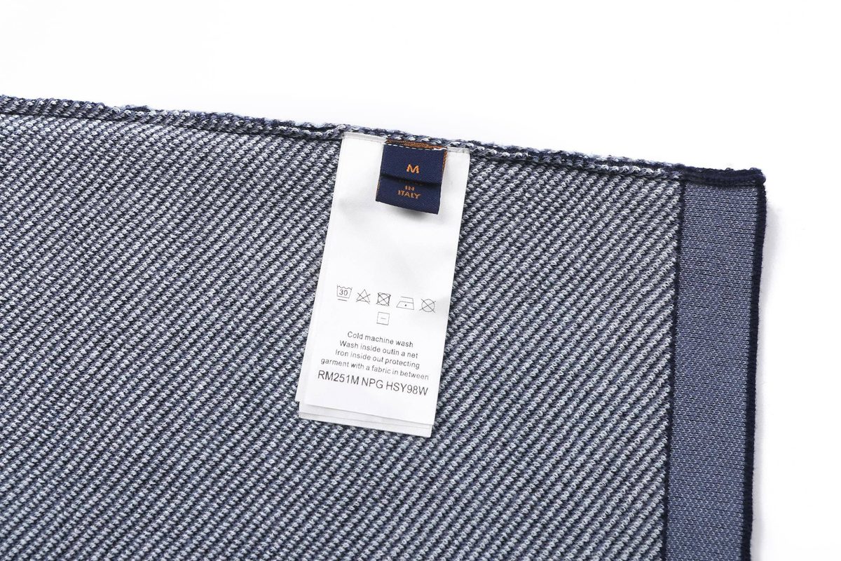 Louis Vuitton Monogram Embroidered T-Shirt Navy