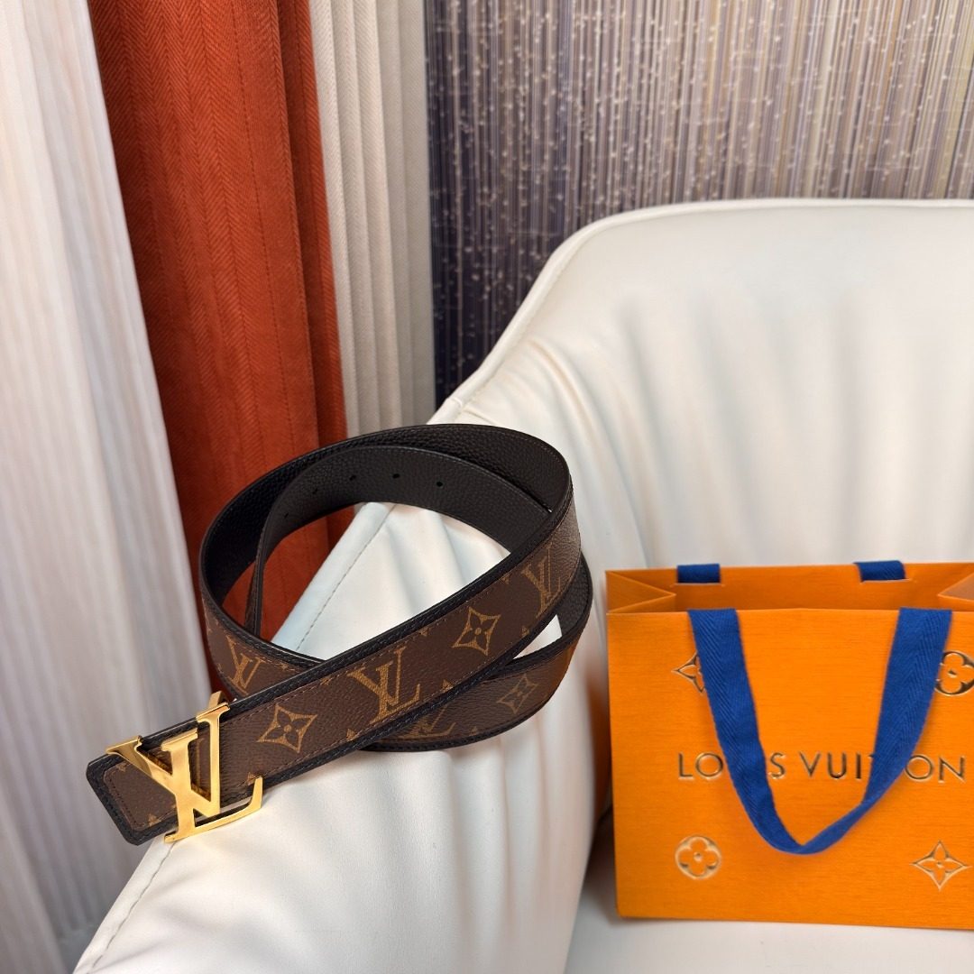Louis Vuitton Monogram Canvas Leather Belt