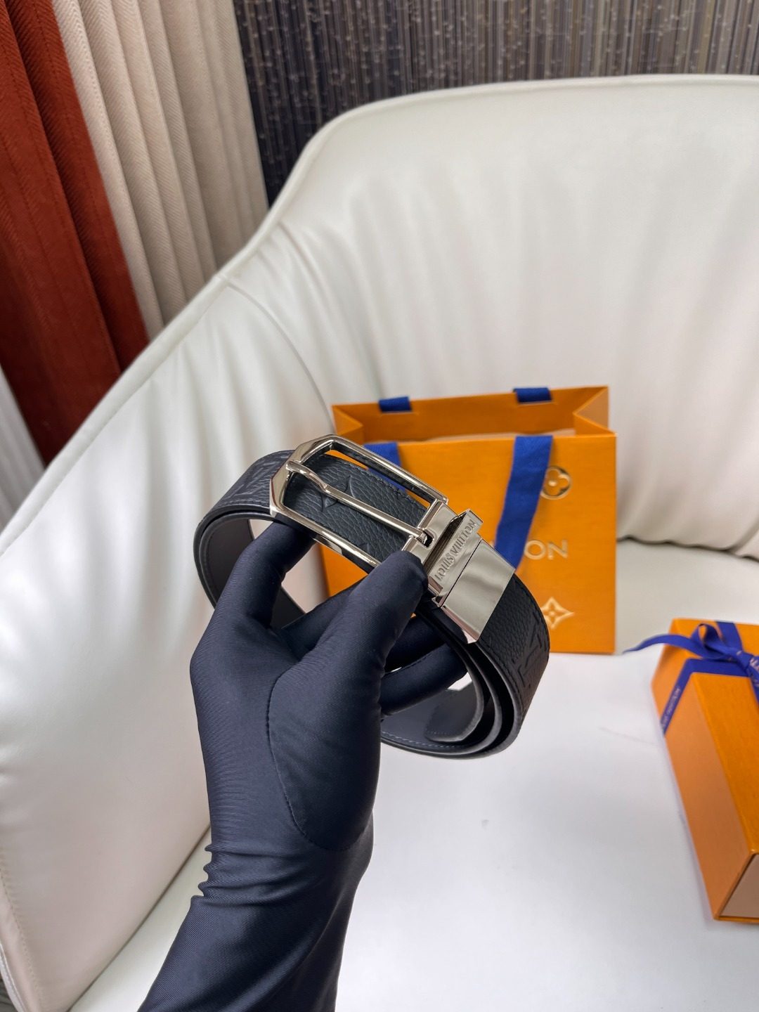 Louis Vuitton Monogram Leather Belt