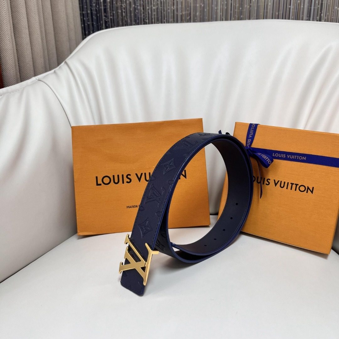 Louis Vuitton Monogram Embossed Leather Belt