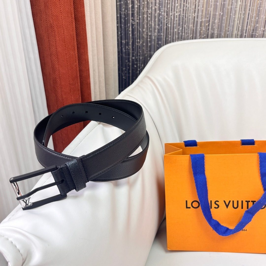 Louis Vuitton Damier Graphite Leather Belt