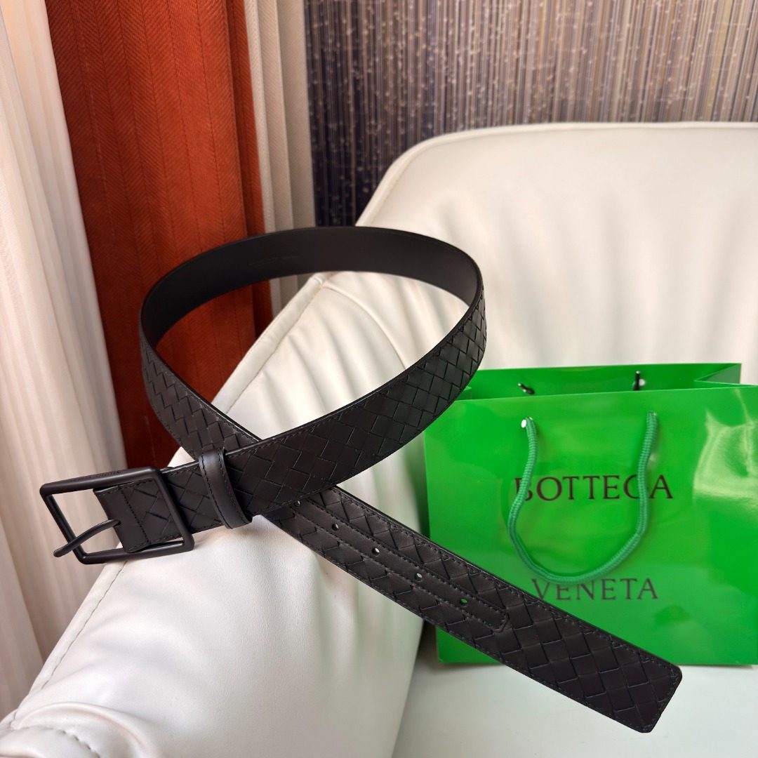 Bottega Veneta Intrecciato Leather Belt