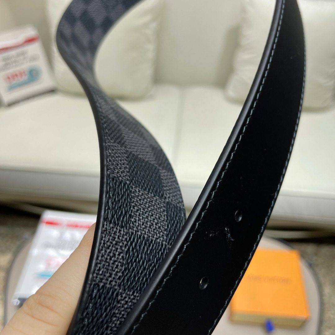 Louis Vuitton Damier Graphite Leather Belt